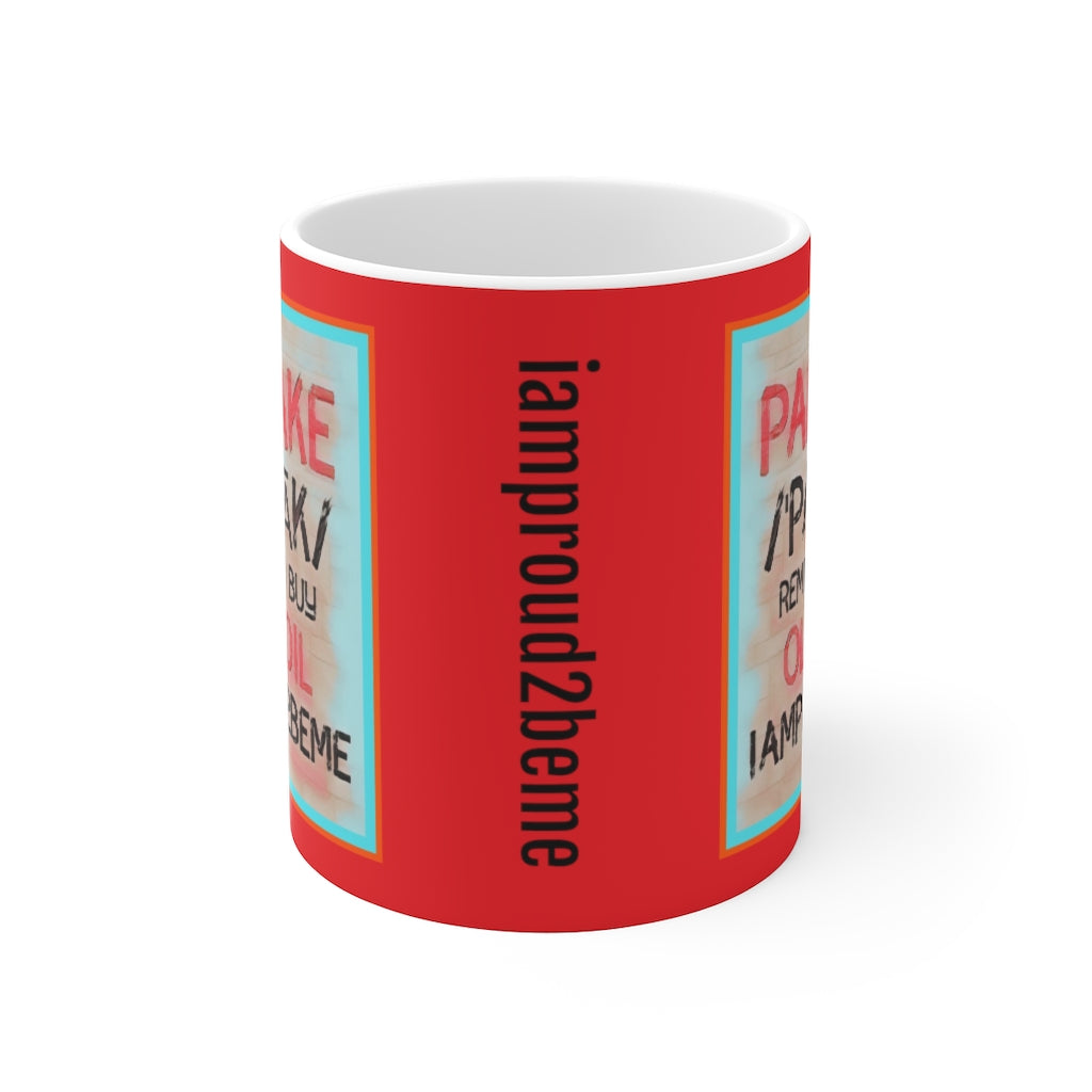 PANCAKE DEFINITION White Ceramic Mug