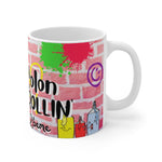 NO COLON STILL ROLLIN' White Ceramic Mug