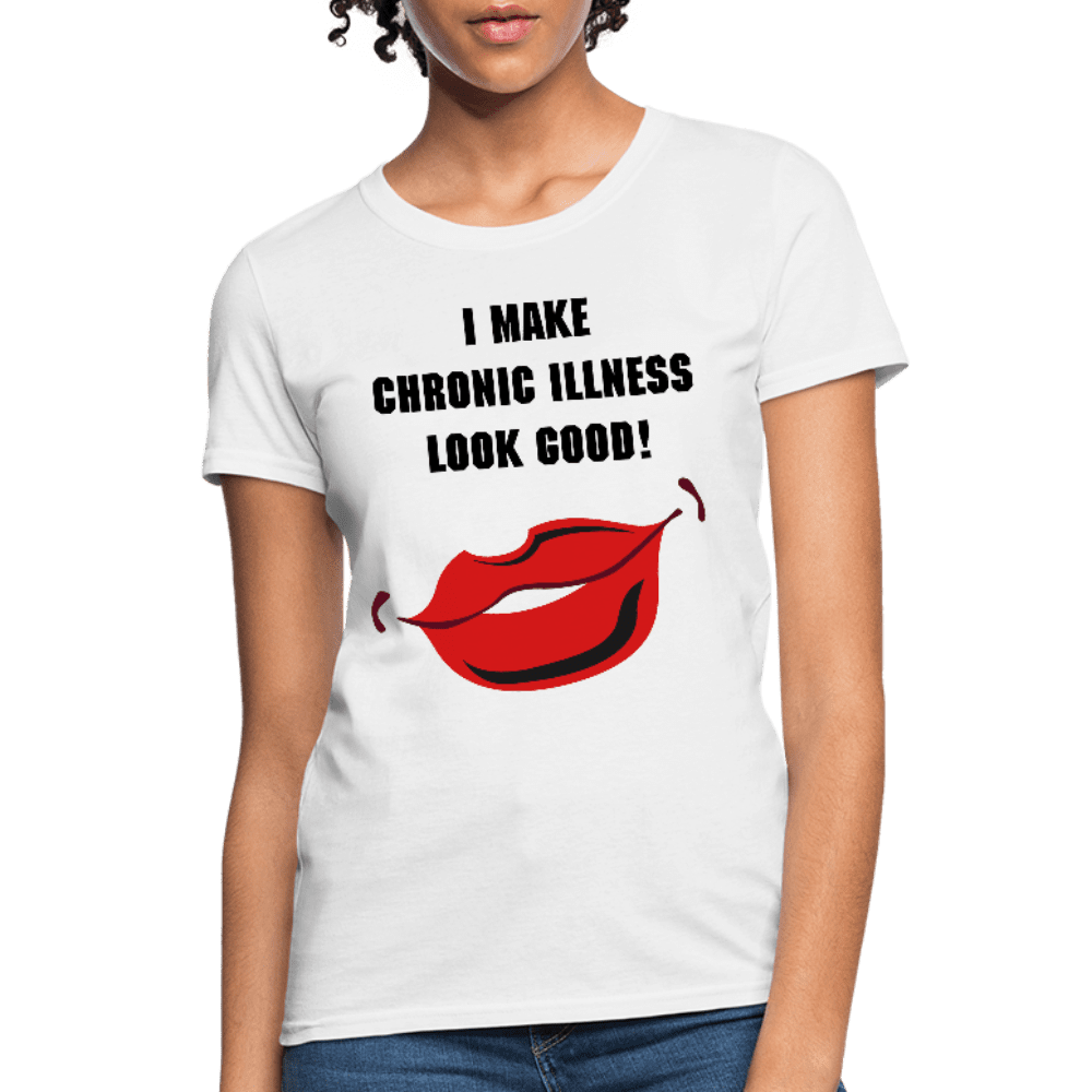 Women's T-Shirt Chronic Illness Awareness - white
