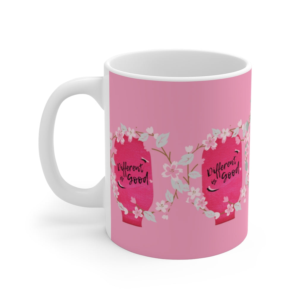 DIFFERENT IS GOOD White Ceramic Mug