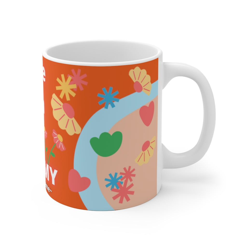 CUTIE WITH A OSTOMY White Ceramic Mug