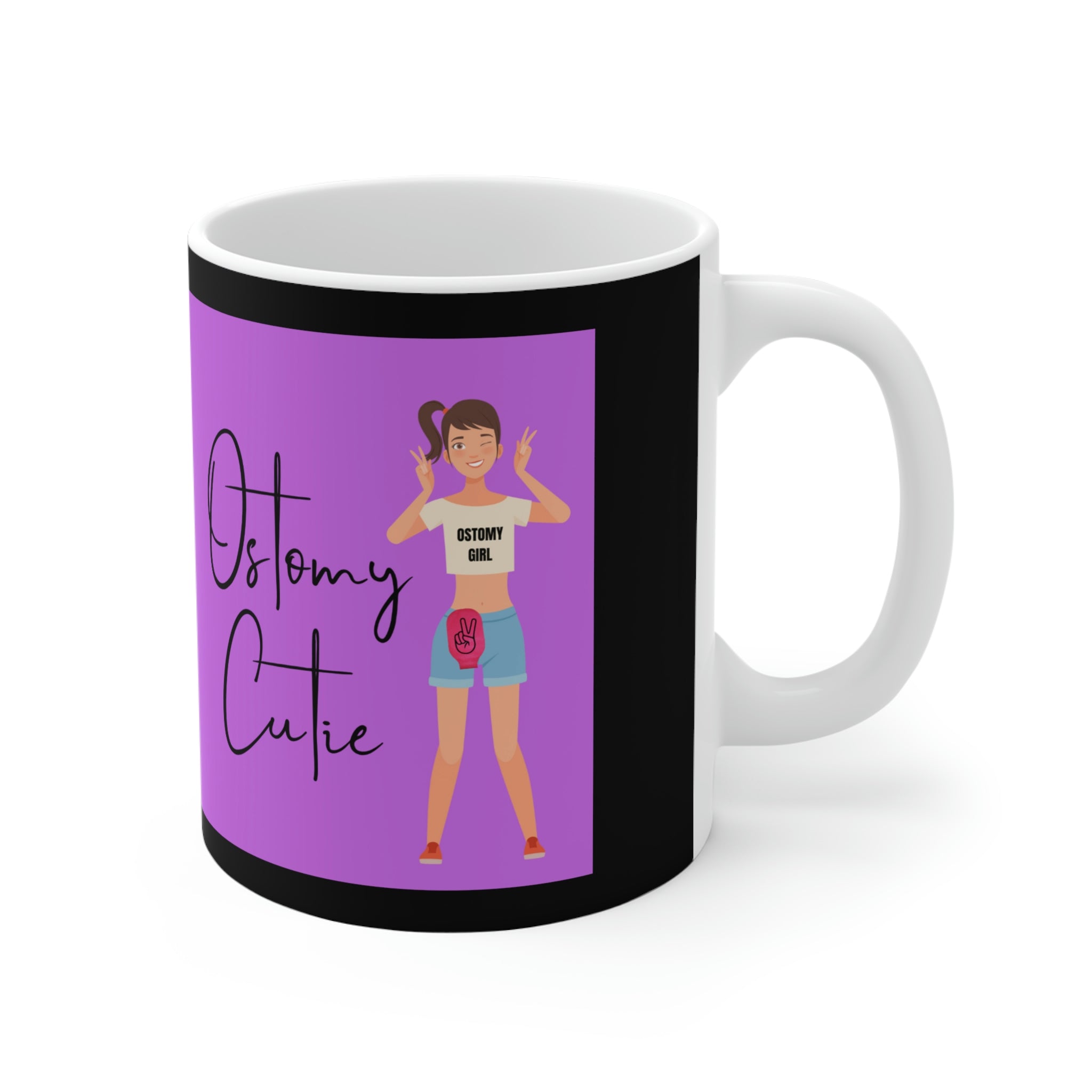 OSTOMY CUTIE White Ceramic Mug