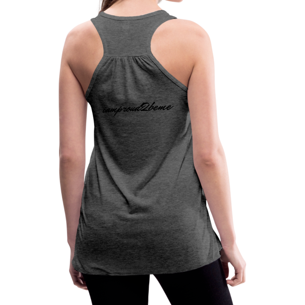 Womens Flowy tank MIGRAINE HEADACHE - deep heather