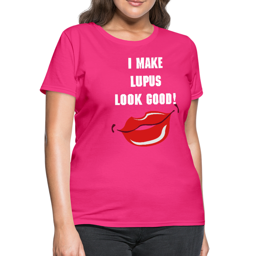 Women's T-Shirt Lupus Awareness - fuchsia