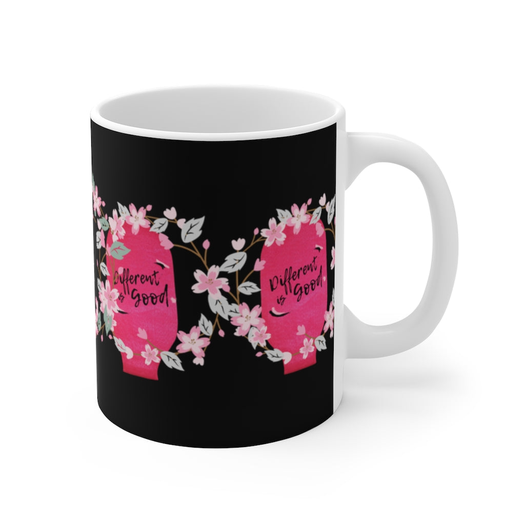 DIFFERENT IS GOOD White Ceramic Mug