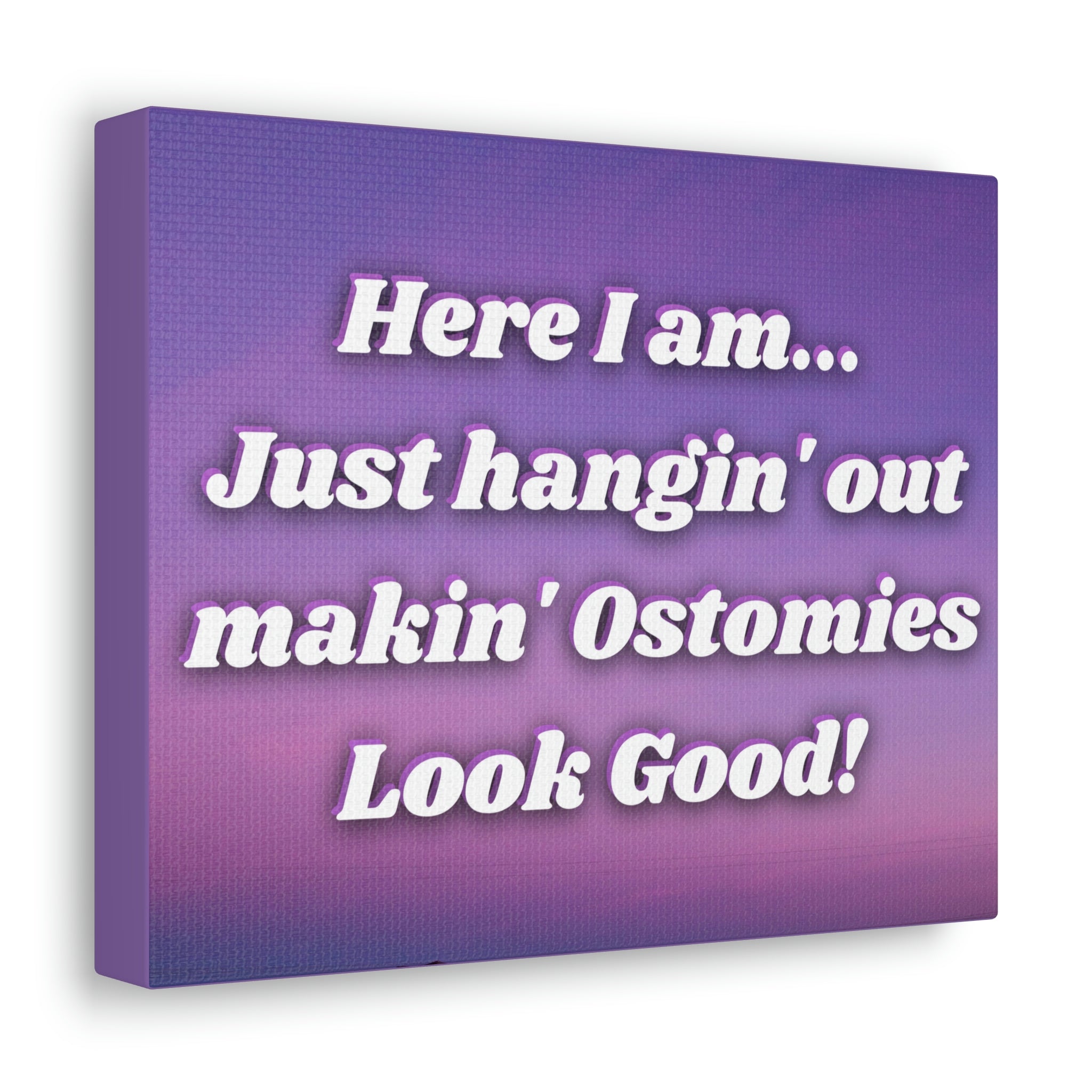 MAKIN' OSTOMIES LOOK GOOD (Canvas Gallery Wrap)