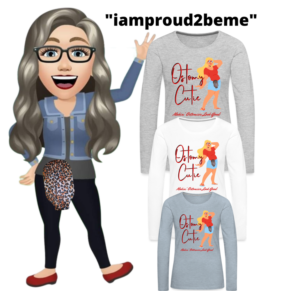 OSTOMY CUTIE Premium Long Sleeve T-Shirt (gals)