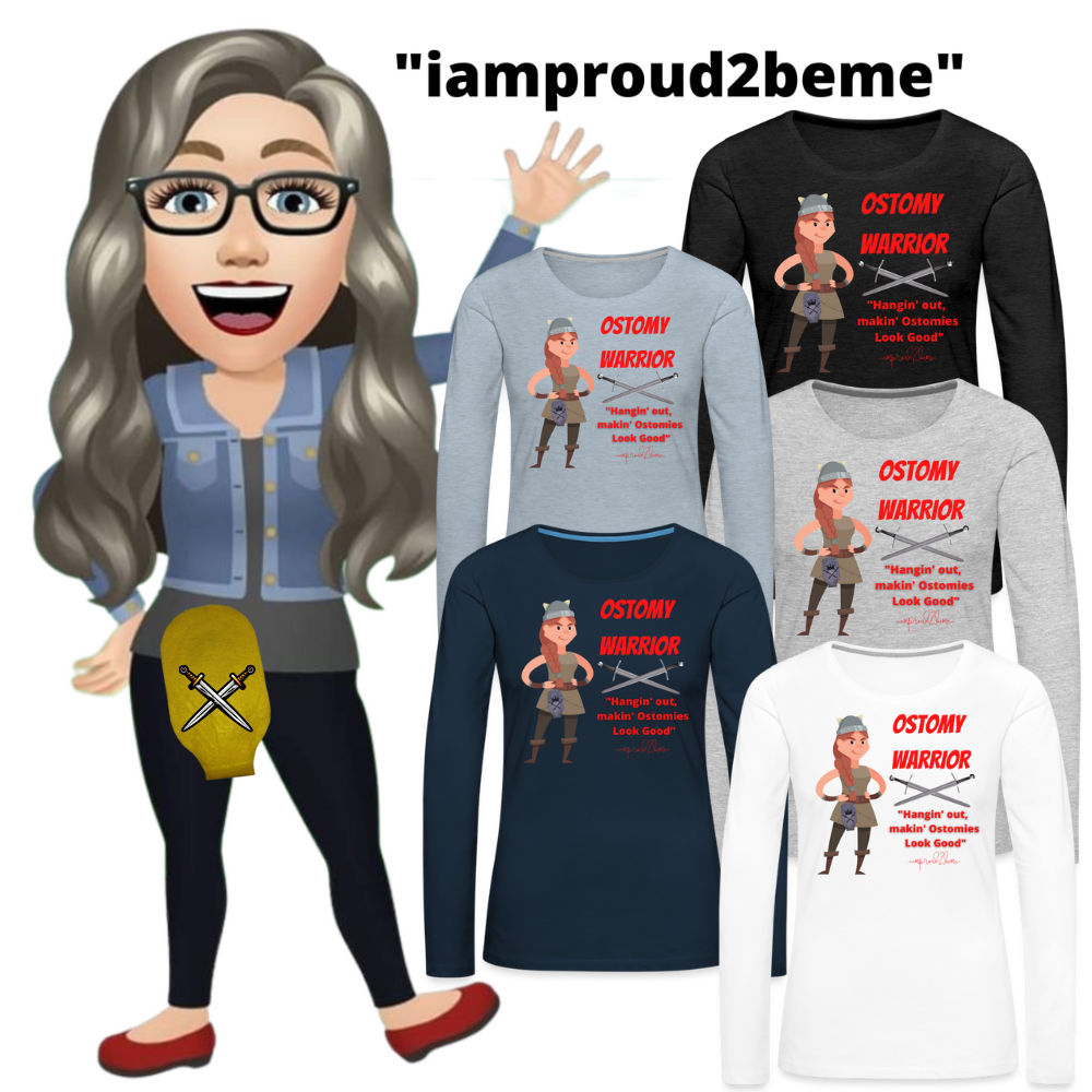 OSTOMY WARRIOR Premium Long Sleeve T-Shirt (gals)