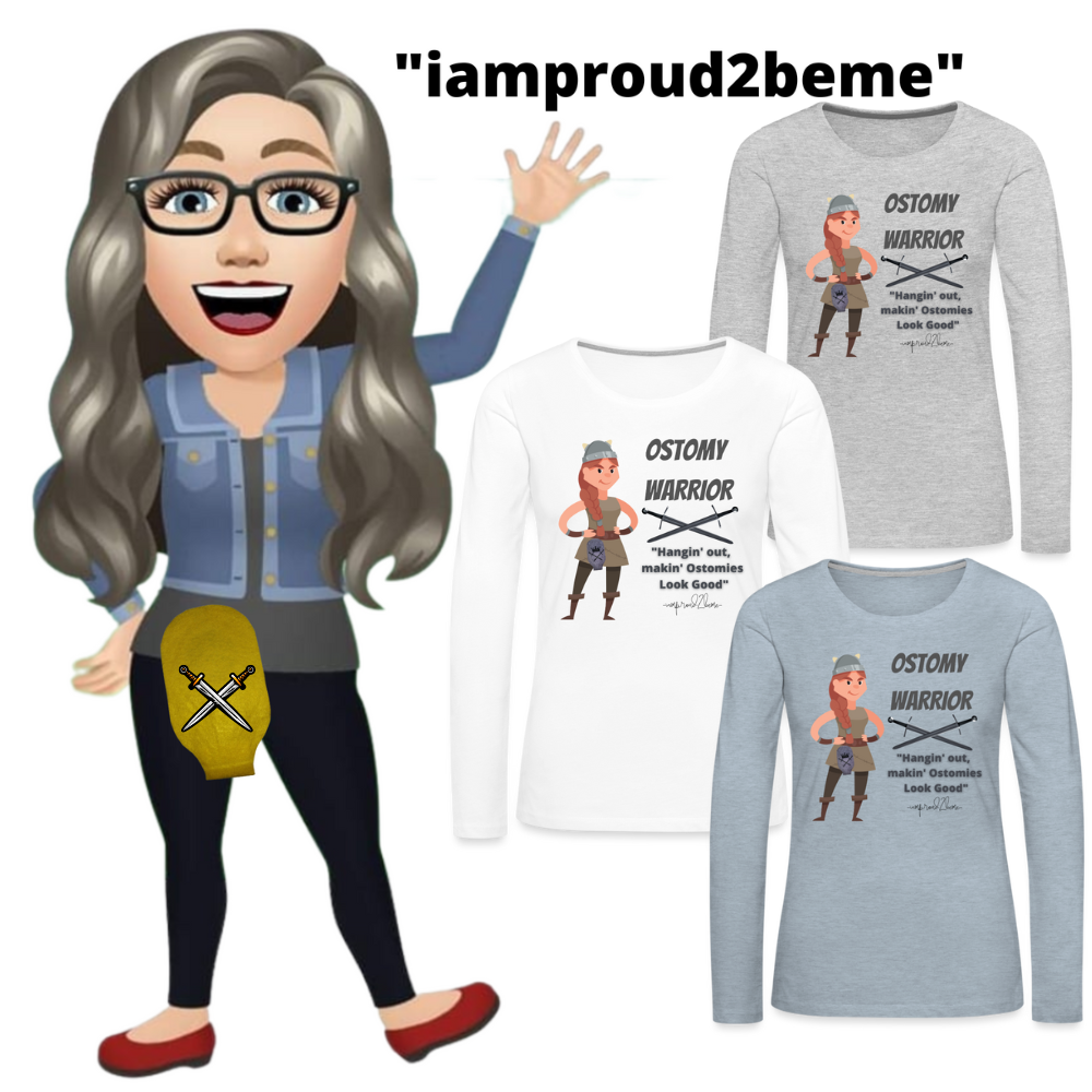 OSTOMY WARRIOR Premium Long Sleeve T-Shirt (gals)
