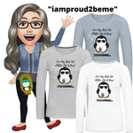LIKE A BOSS PENGUIN  Premium Long Sleeve T-Shirt (gals)