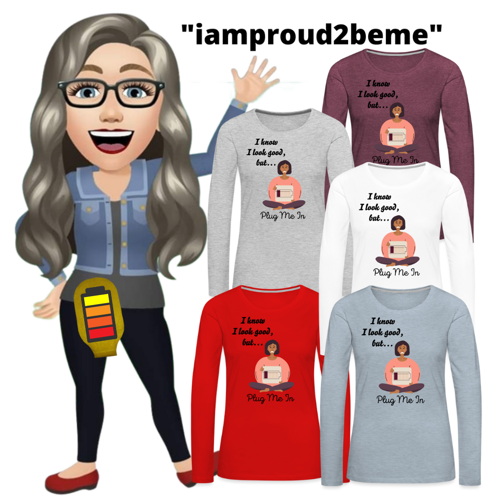 PLUG ME IN Premium Long Sleeve T-Shirt (gals)