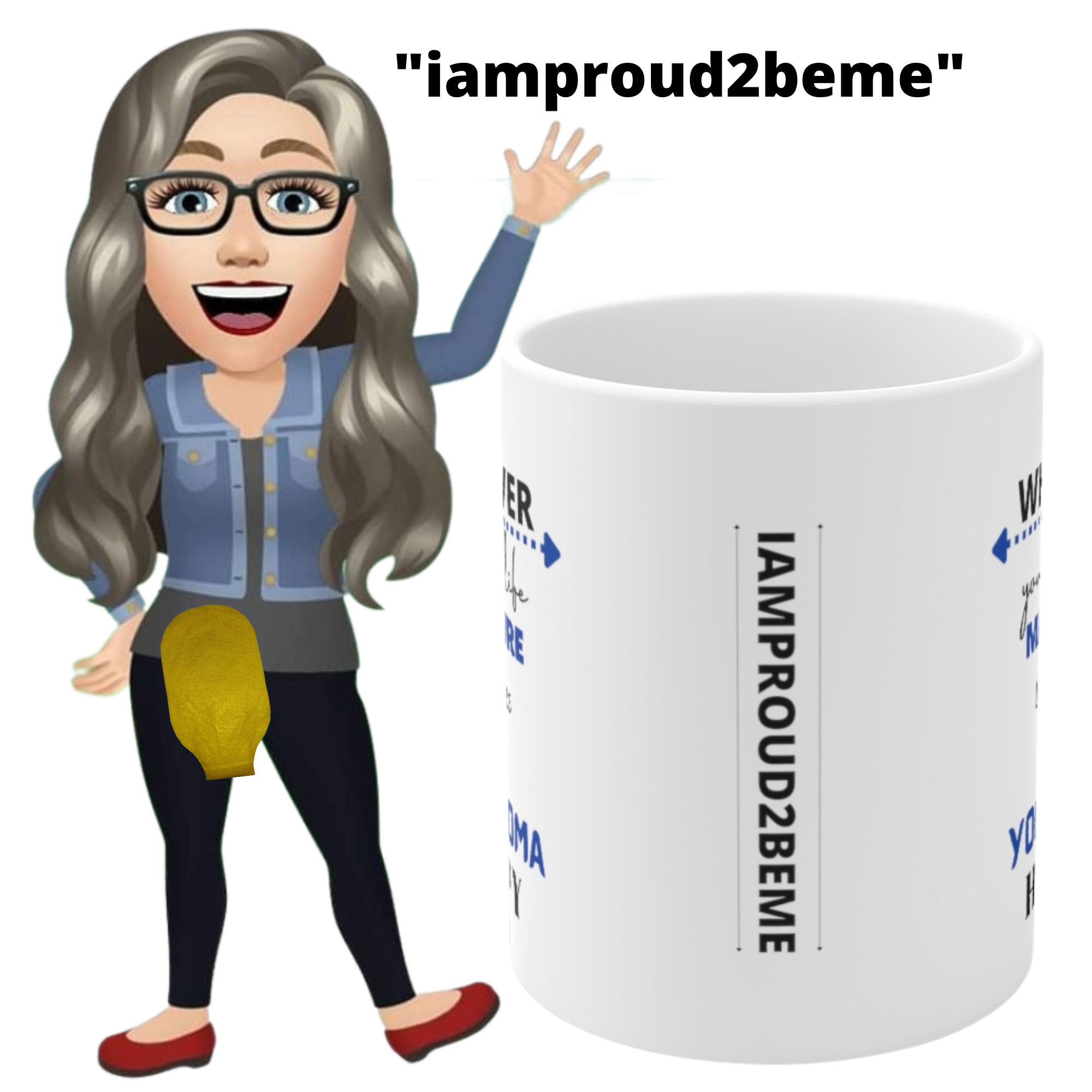 MAKE YOUR STOMA HAPPY White Ceramic Mug