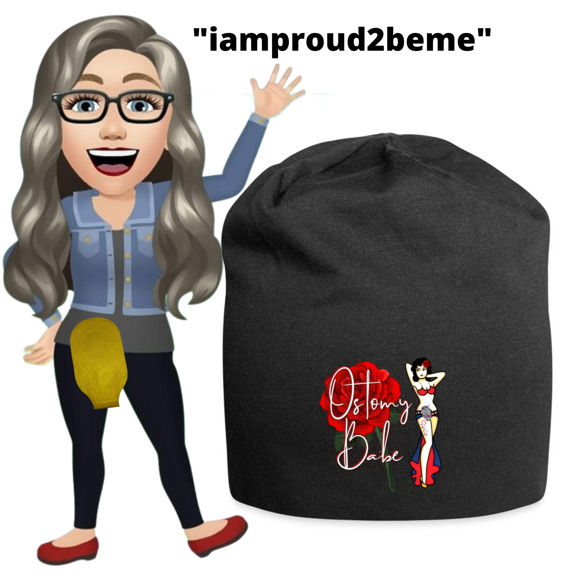 OSTOMY BABE Jersey Beanie