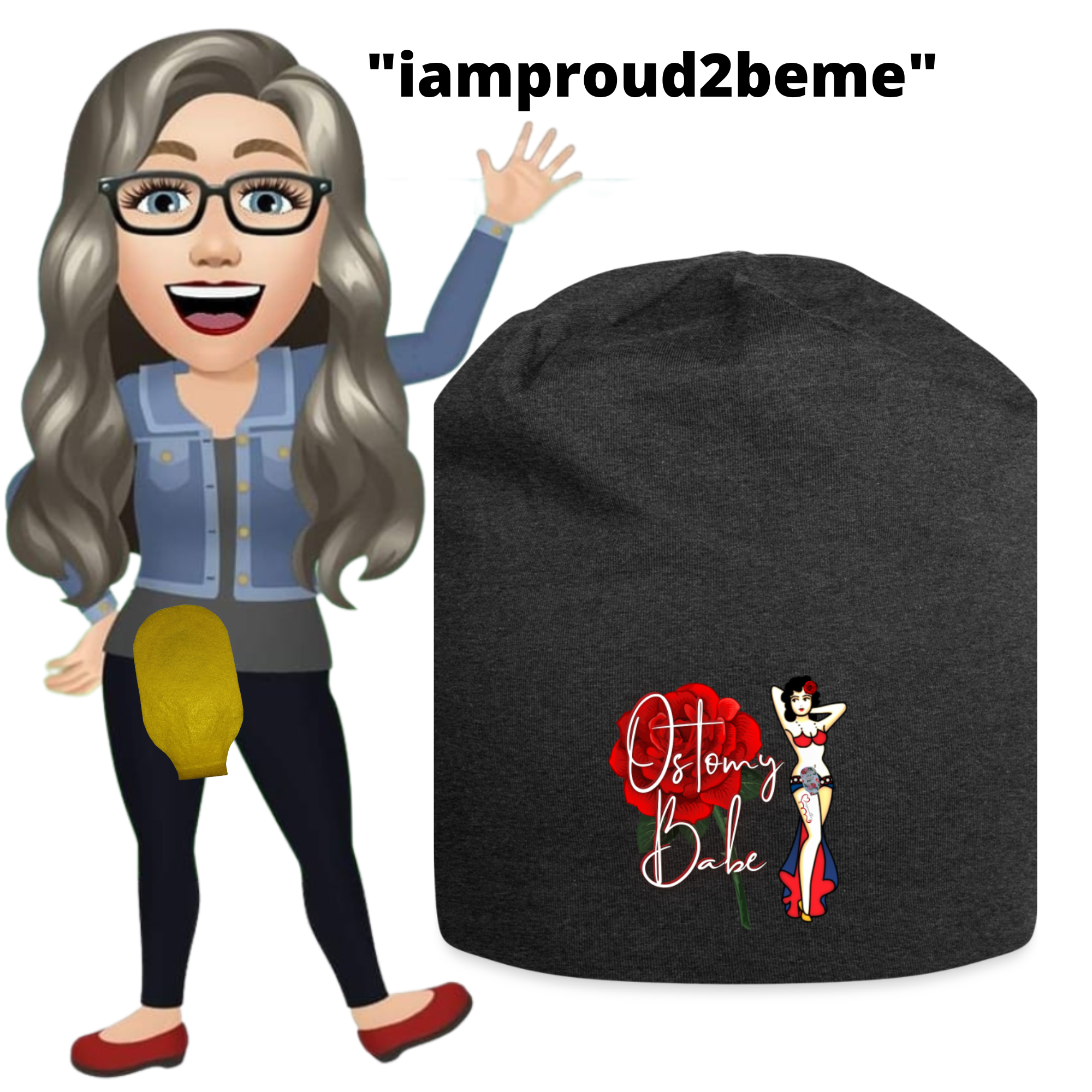 OSTOMY BABE Jersey Beanie