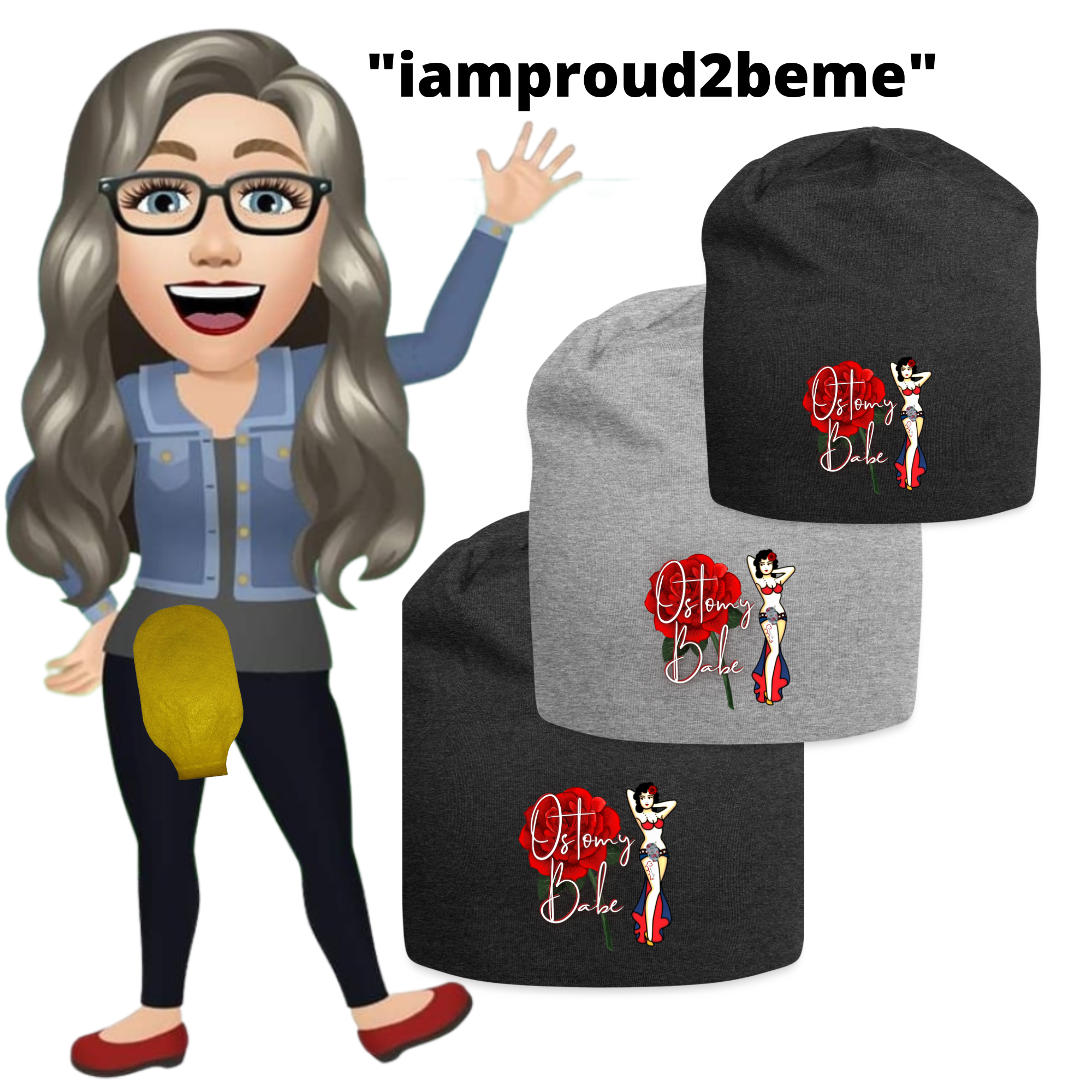 OSTOMY BABE Jersey Beanie