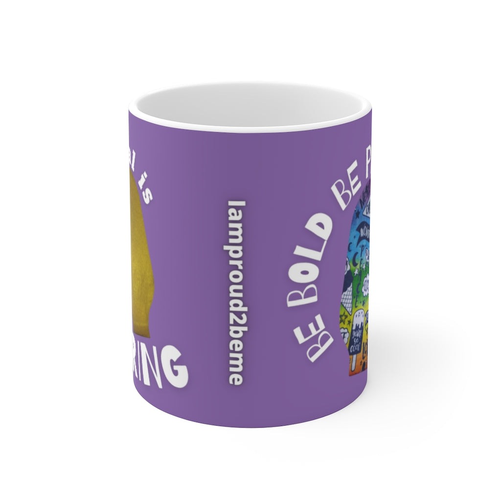 NORMAL IS BORING White Ceramic Mug