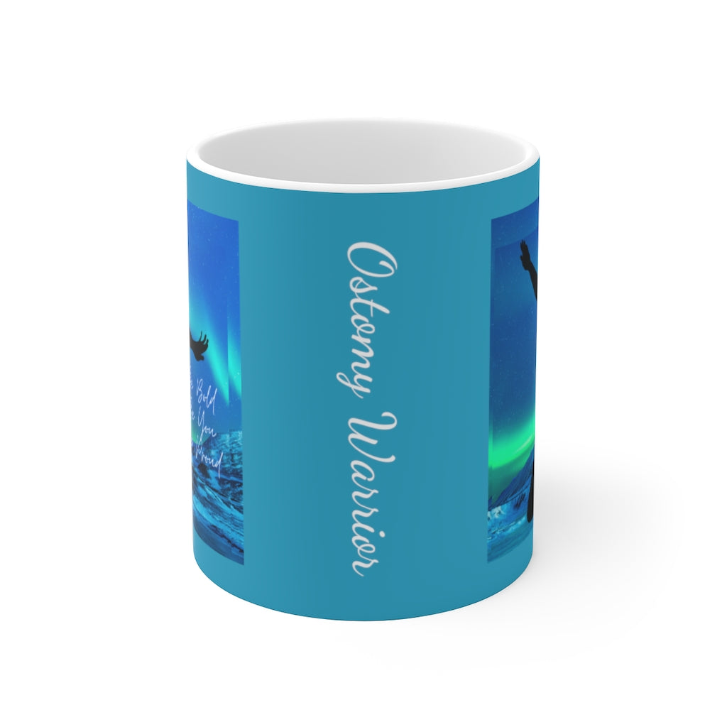 OSTOMY WARRIOR White Ceramic Mug (female)