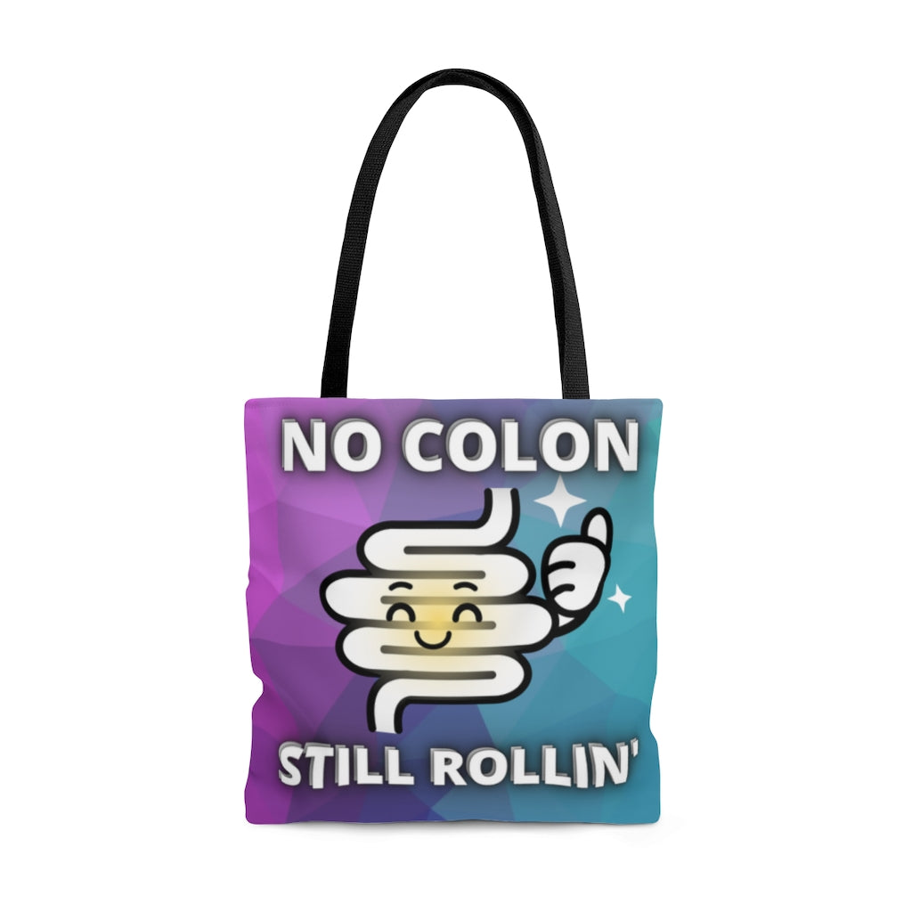 NO COLON STILL ROLLIN' Practical Tote Bag (multi color pattern)