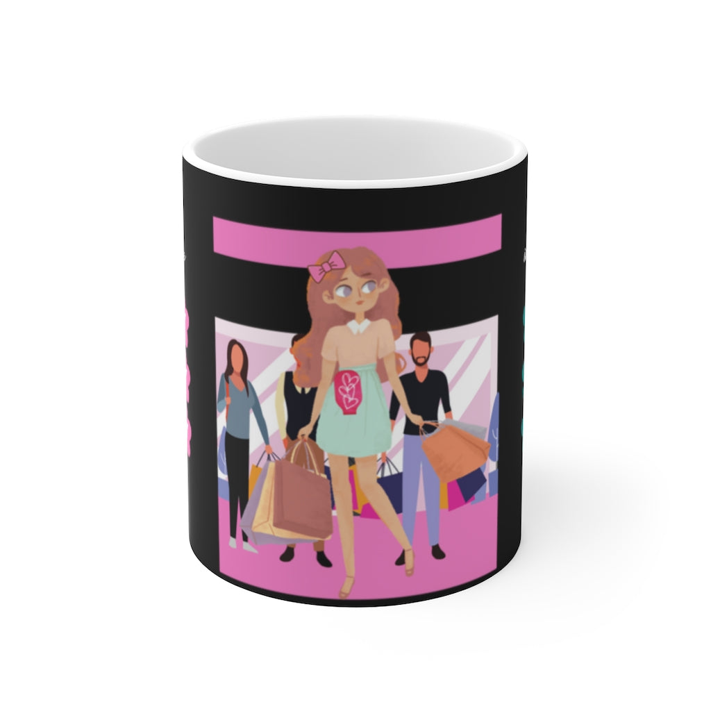 SLAY THE DAY White Ceramic Mug