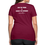 Women's T-Shirt Lupus Awareness - burgundy