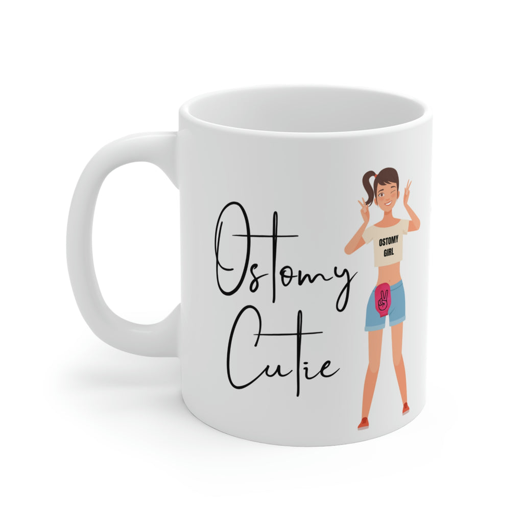 OSTOMY CUTIE White Ceramic Mug