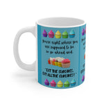 EAT THE CUPCAKE White Ceramic Mug