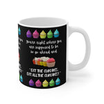 EAT THE CUPCAKE White Ceramic Mug