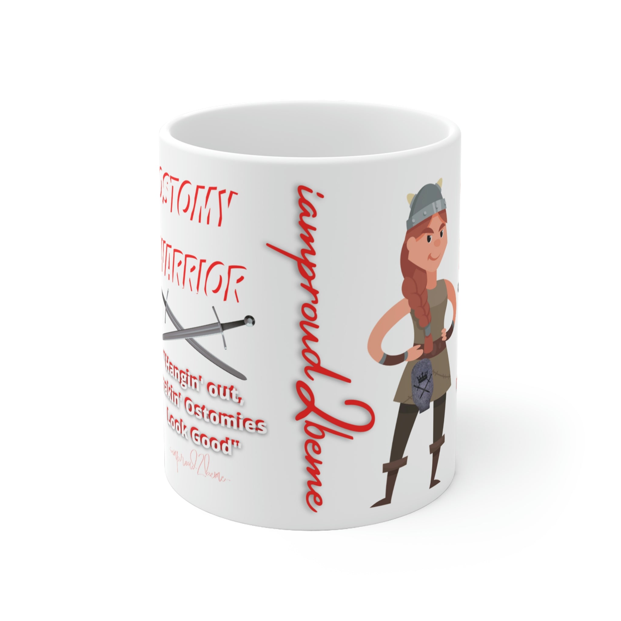 OSTOMY WARRIOR White Ceramic Mug