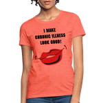 Women's T-Shirt Chronic Illness Awareness - heather coral