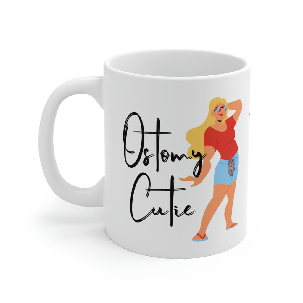 OSTOMY CUTIE White Ceramic Mug