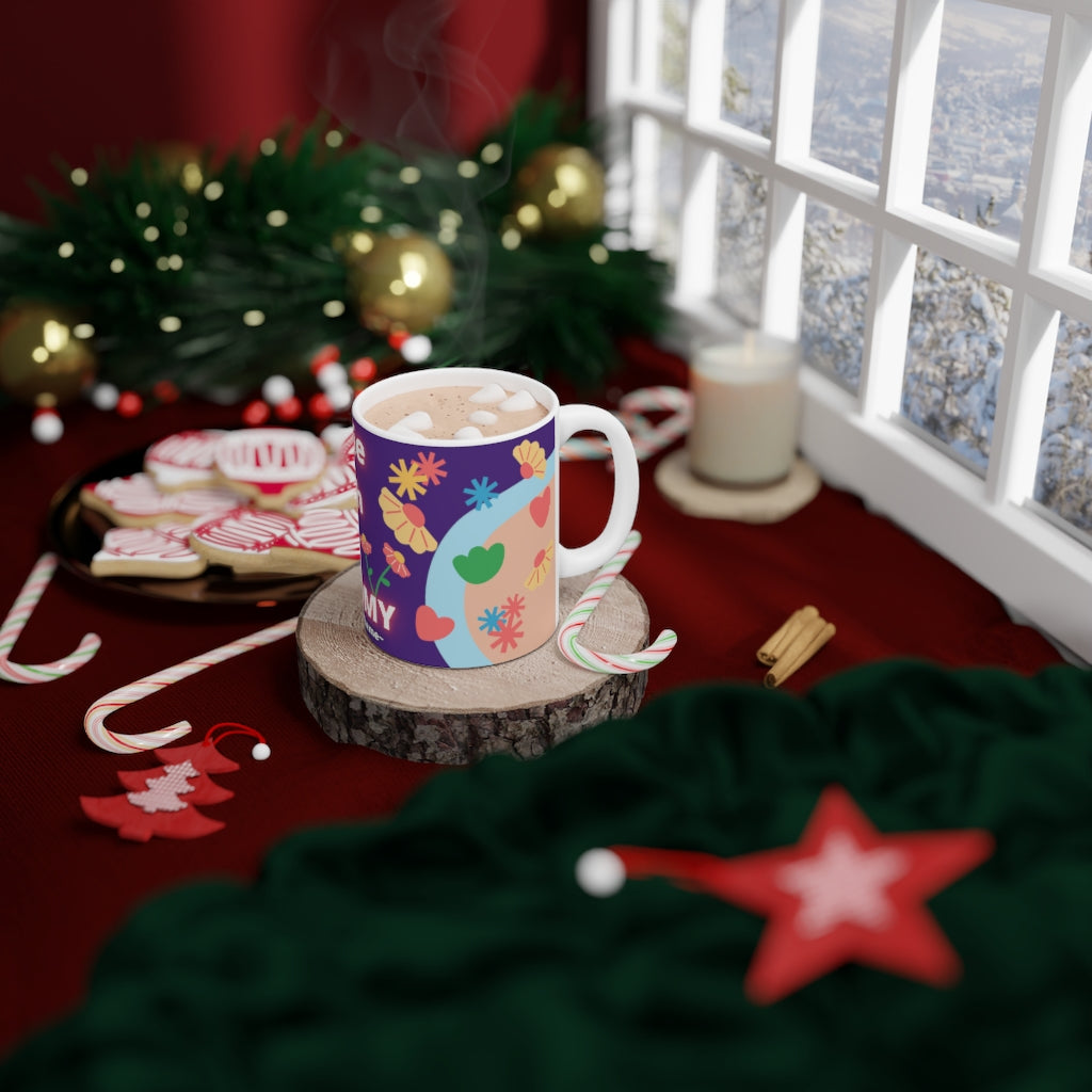 CUTIE WITH A OSTOMY White Ceramic Mug