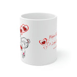 MAKIN' OSTOMIES LOOK GOOD White Ceramic Mug (Valentines)