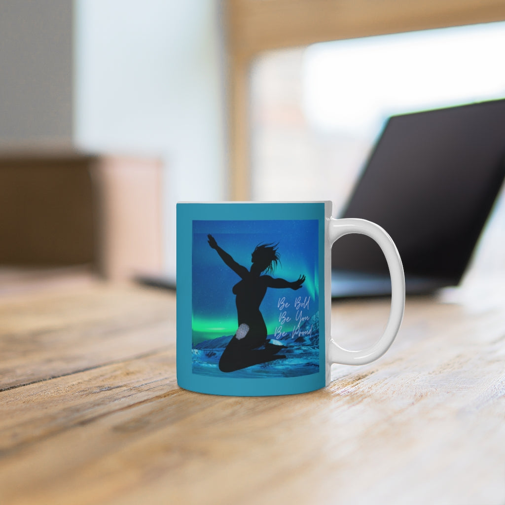 OSTOMY WARRIOR White Ceramic Mug (female)