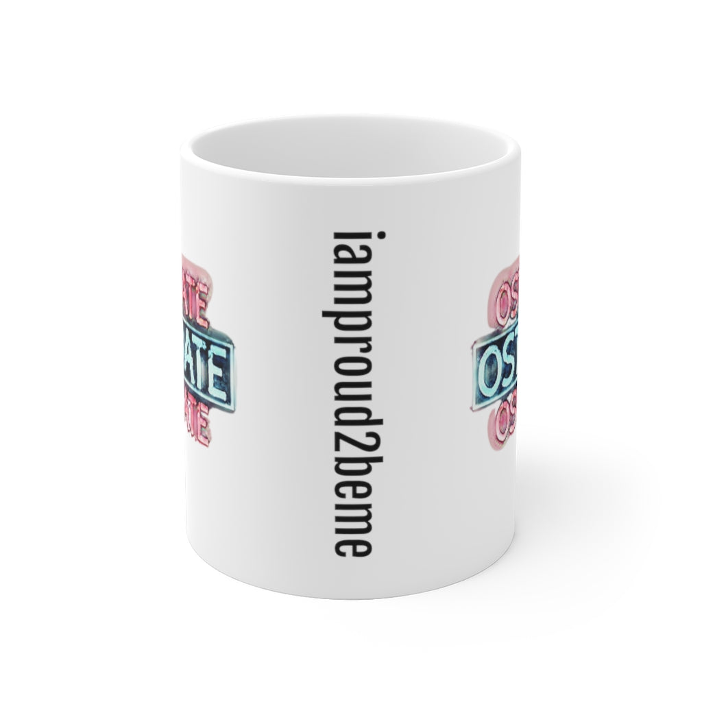 OSTOMATE White Ceramic Mug