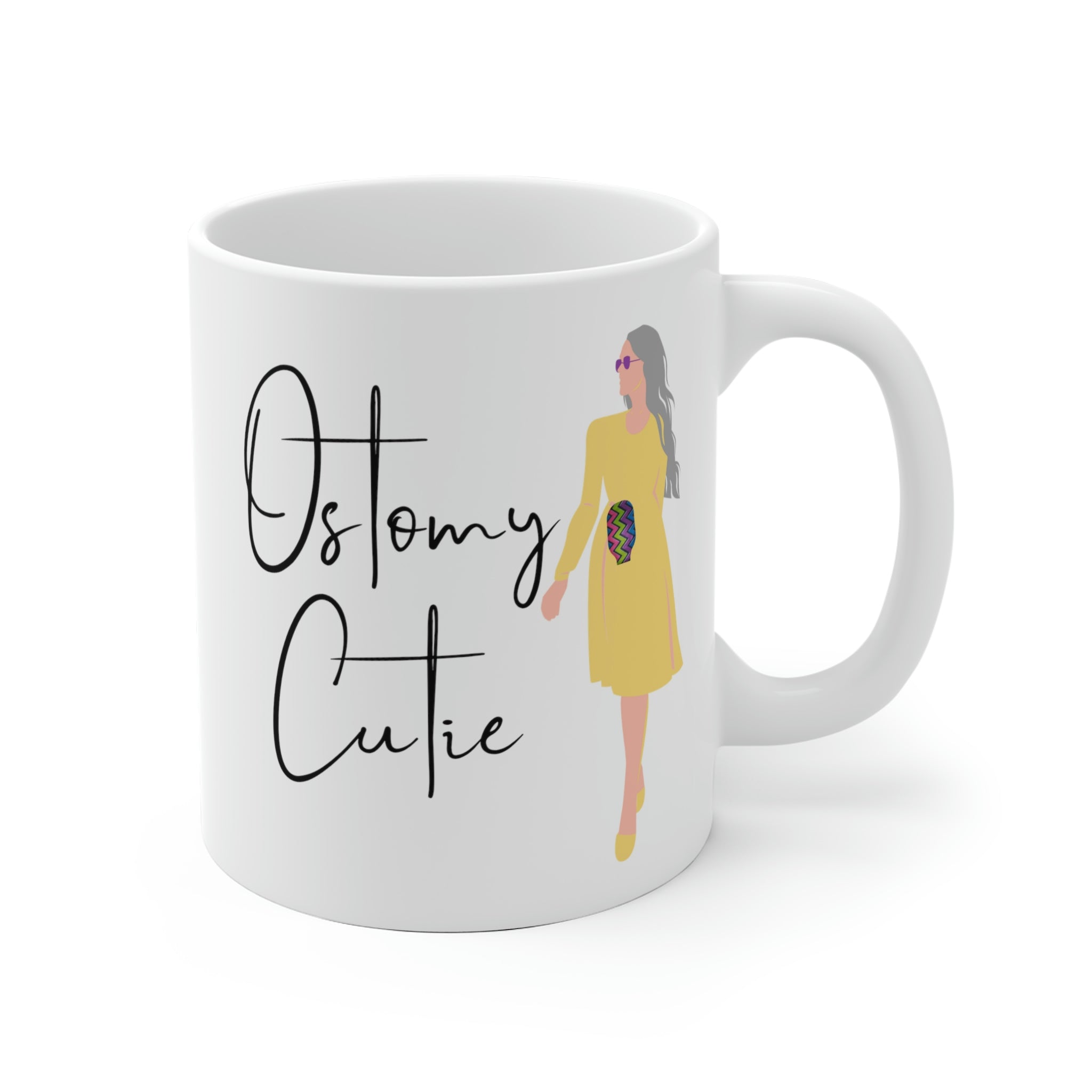 OSTOMY CUTIE White Ceramic Mug