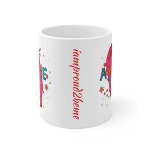 AWESOME DAY White Ceramic Mug