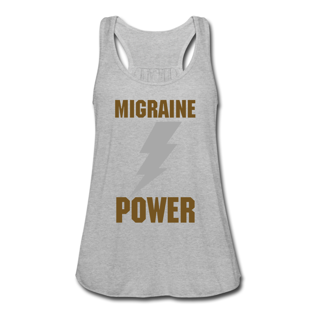 Women's Flowy Tank Top MIGRAINE HEADACHE - heather gray