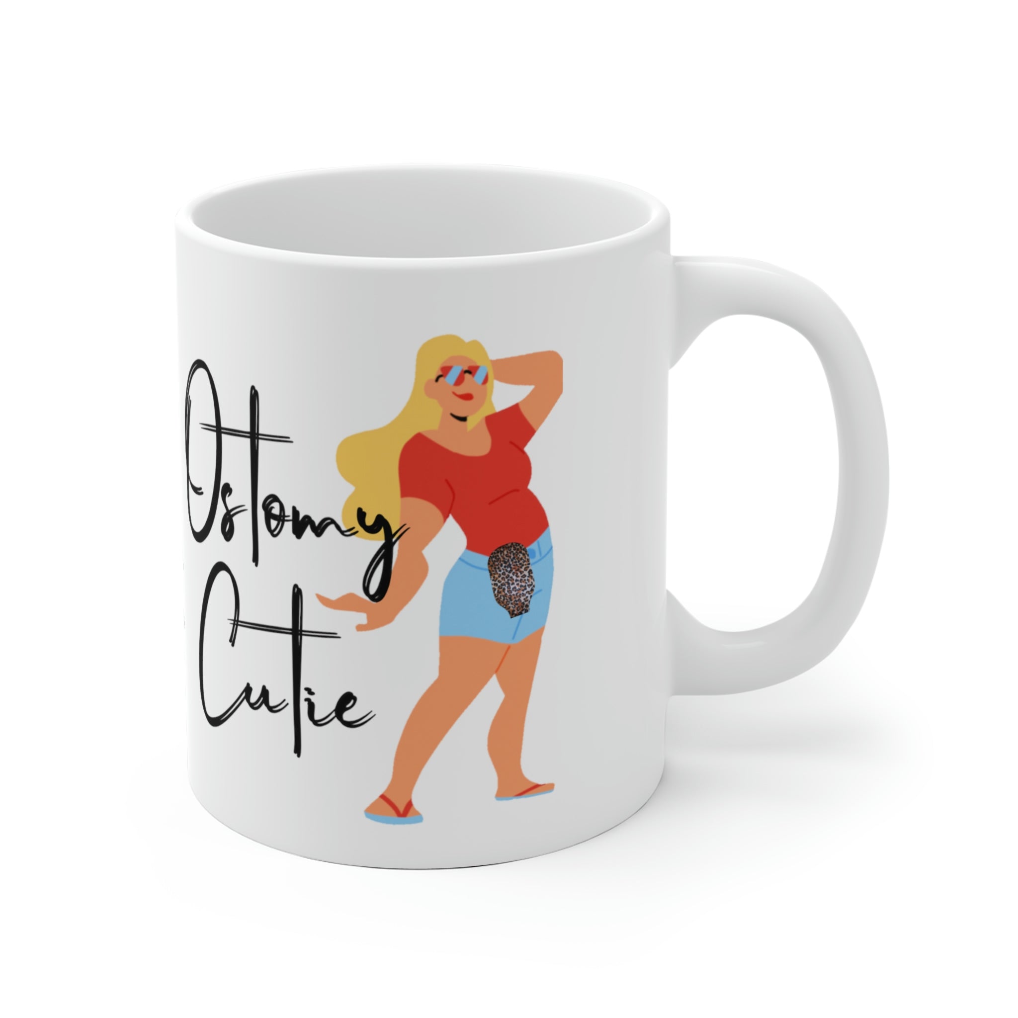 OSTOMY CUTIE White Ceramic Mug