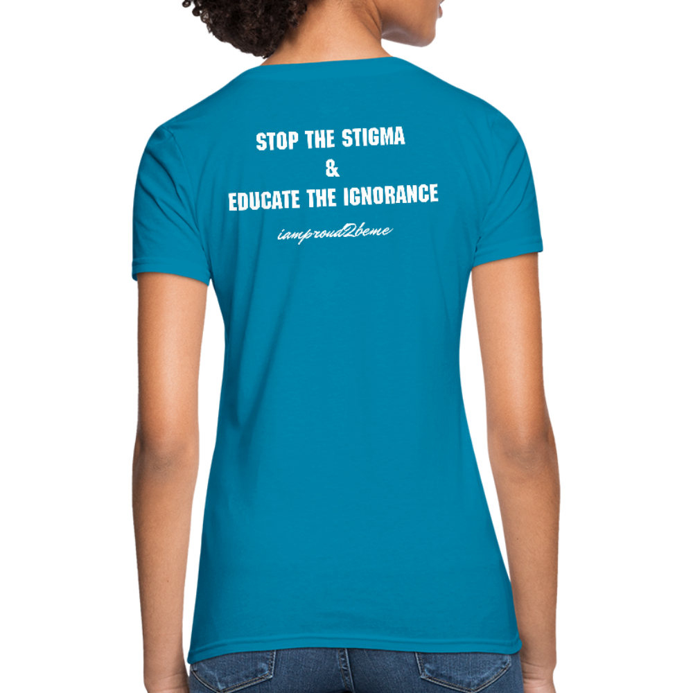 Women's T-Shirt Crohn's Disease Awareness - turquoise