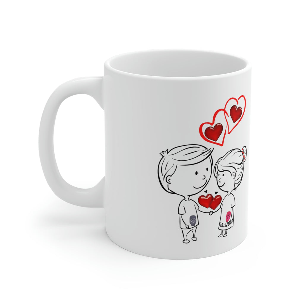 MAKIN' OSTOMIES LOOK GOOD White Ceramic Mug (Valentines)