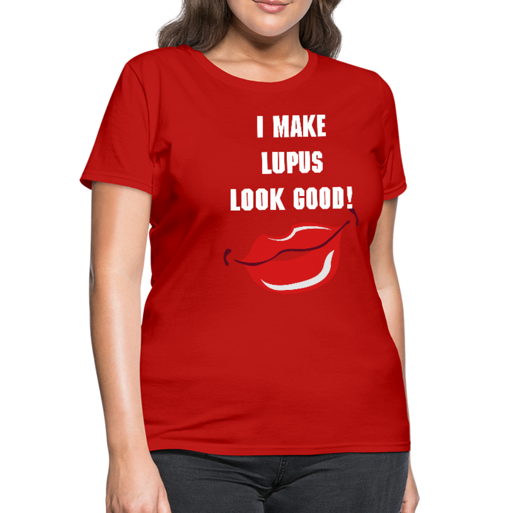 Women's T-Shirt Lupus Awareness - red