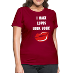 Women's T-Shirt Lupus Awareness - dark red