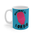 NORMAL IS BORING White Ceramic Mug