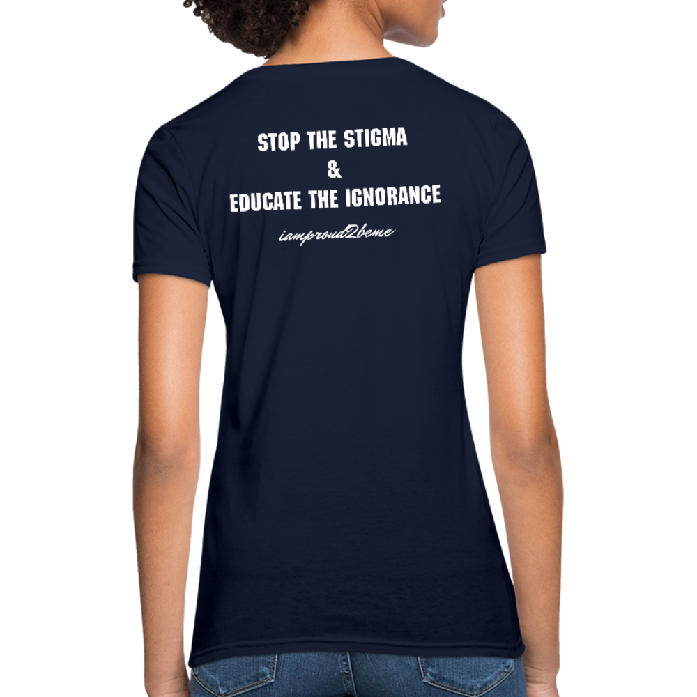 Women's T-Shirt Crohn's Disease Awareness - navy