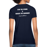 Women's T-Shirt Crohn's Disease Awareness - navy