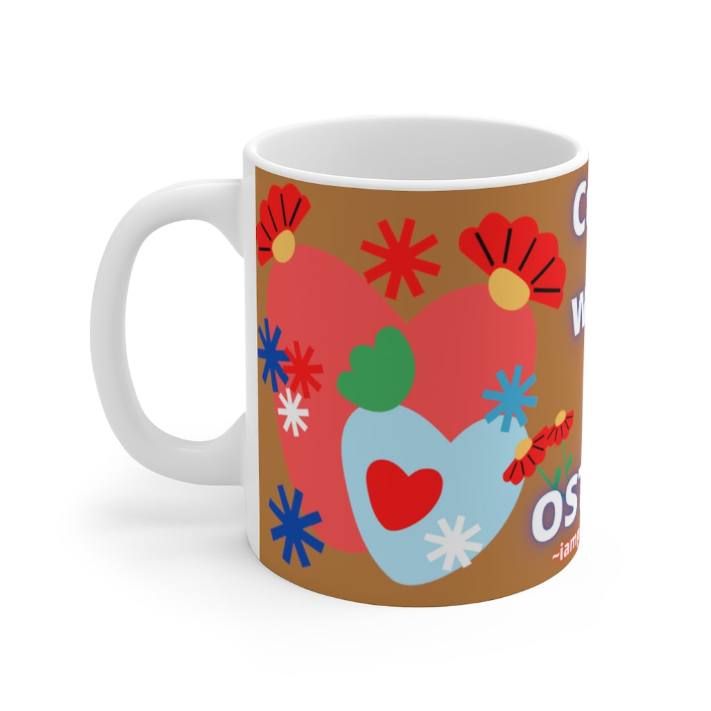 CUTIE WITH A OSTOMY White Ceramic Mug