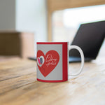 OSTOMY BALLOONS LOVE White Ceramic Mug (valentines)