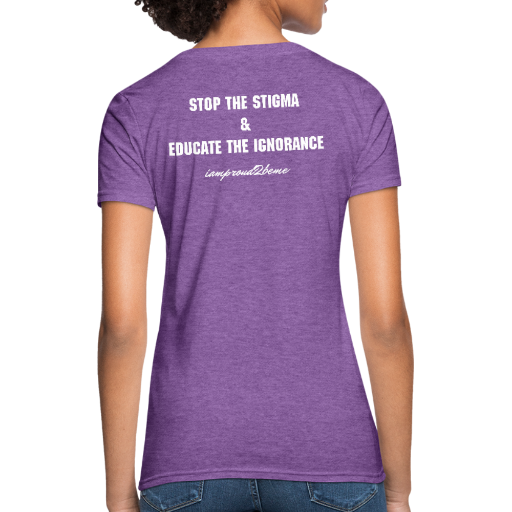 Women's T-Shirt Crohn's Disease Awareness - purple heather