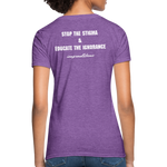 Women's T-Shirt Crohn's Disease Awareness - purple heather