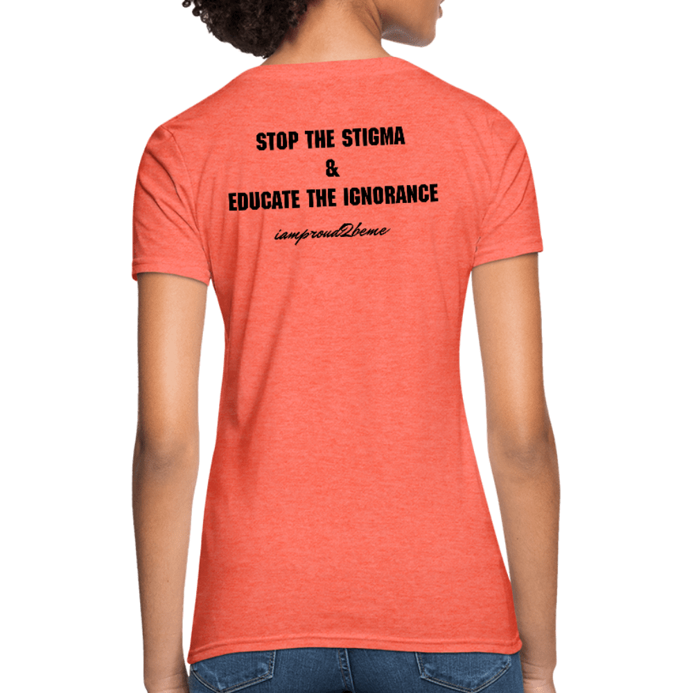 Women's T-Shirt Chronic Illness Awareness - heather coral